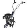Wiltec Benzin Bodenhacke 36 cm Arbeitsbreite, Gartenhacke mit Motor 144 ccm, Motorhacke 4 Klingen, Bodenfräse mit Antrieb Euro 5, robuste Gartenfräse