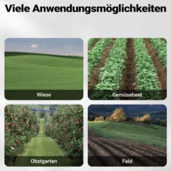 Wiltec Benzin Bodenhacke 36 cm Arbeitsbreite, Gartenhacke mit Motor 144 ccm, Motorhacke 4 Klingen, Bodenfräse mit Antrieb Euro 5, robuste Gartenfräse