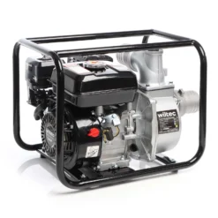 Wiltec Benzin Schmutzwasserpumpe 4kW 48.000l/h, 28m Förderhöhe, Wasserpumpe Gartenpumpe mit 80mm (3") Anschluss 4-Takt-Motor