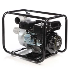 Wiltec Benzin Schmutzwasserpumpe 4kW 48.000l/h, 28m Förderhöhe, Wasserpumpe Gartenpumpe mit 80mm (3