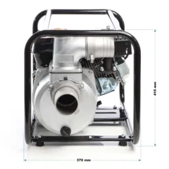 Wiltec Benzin Schmutzwasserpumpe 4kW 48.000l/h, 28m Förderhöhe, Wasserpumpe Gartenpumpe mit 80mm (3