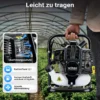 Wiltec Benzin Wasserpumpe 1,4 kW Gartenpumpe mit 15 m³/h Durchfluss, Garten Pumpe mit 2-Takt-Motor, Motorpumpe zur Bewässerung und zum Aus- bzw. Abpumpen
