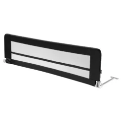 Wiltec Bettschutzgitter 180 x 42 cm, klappbares Bettgitter, Kinder Rausfallschutz aus Nylon und Metall, Absturzsicherung Bett einfache Montage