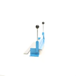 Wiltec Blechbiegemaschine 460 mm (18") Blechlänge, max. 90° Biegewinkel, Abkantbank zum Blech Abkanten aus Gusseisen in Blau und Grau