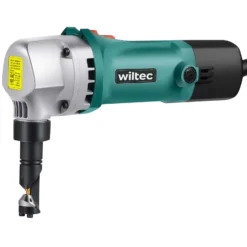 Wiltec Blechknabber 500 W mit Schnitttiefe bis 2,5 mm, Blechnibbler mit um 360° drehbarem Knabberkopf, Nibbler Blechschere