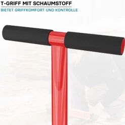 Wiltec Bodenverdichter 11,5 kg aus Stahl, 83 cm hoch, mit 20 x 20 cm Grundplatte und T-Griff zum Verdichten, Handstampfer Bodenstampfer für Gartenarbeit