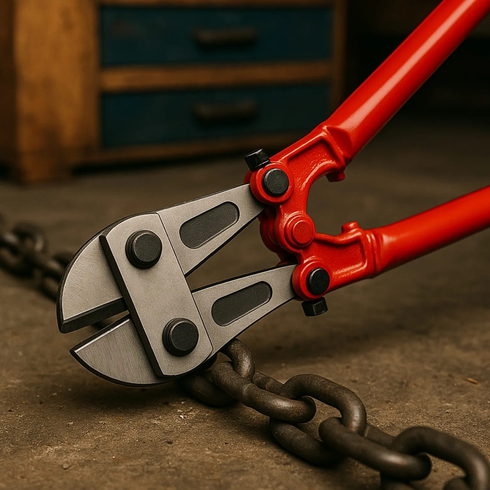 Wiltec Bolzenschneider 900 mm (36"), Bolzenschere mit gehärteter Backen, Stahl Seitenschneider, Kettenschneider