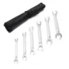 Wiltec Bremsleitungsschlüssel Set 6-tlg. 8-19 mm für Bremsleitung, Leitungsschlüssel Maulschlüssel zum Bremsen Entlüften, Montage Demontage