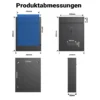 Wiltec Briefkasten anthrazit V10 Postkasten mit Namensschild, großem Briefschlitz und 2 Schlüsseln Wandbriefkasten aus pulverbeschichtetem Stahl