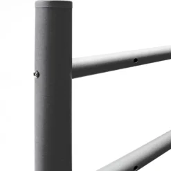 Wiltec Briefkasten Ständer Anthrazit 1200 x 500 mm, Standfuß für Postkasten Briefkästen Mailbox, Briefkastenständer aus Stahl für Standbriefkasten