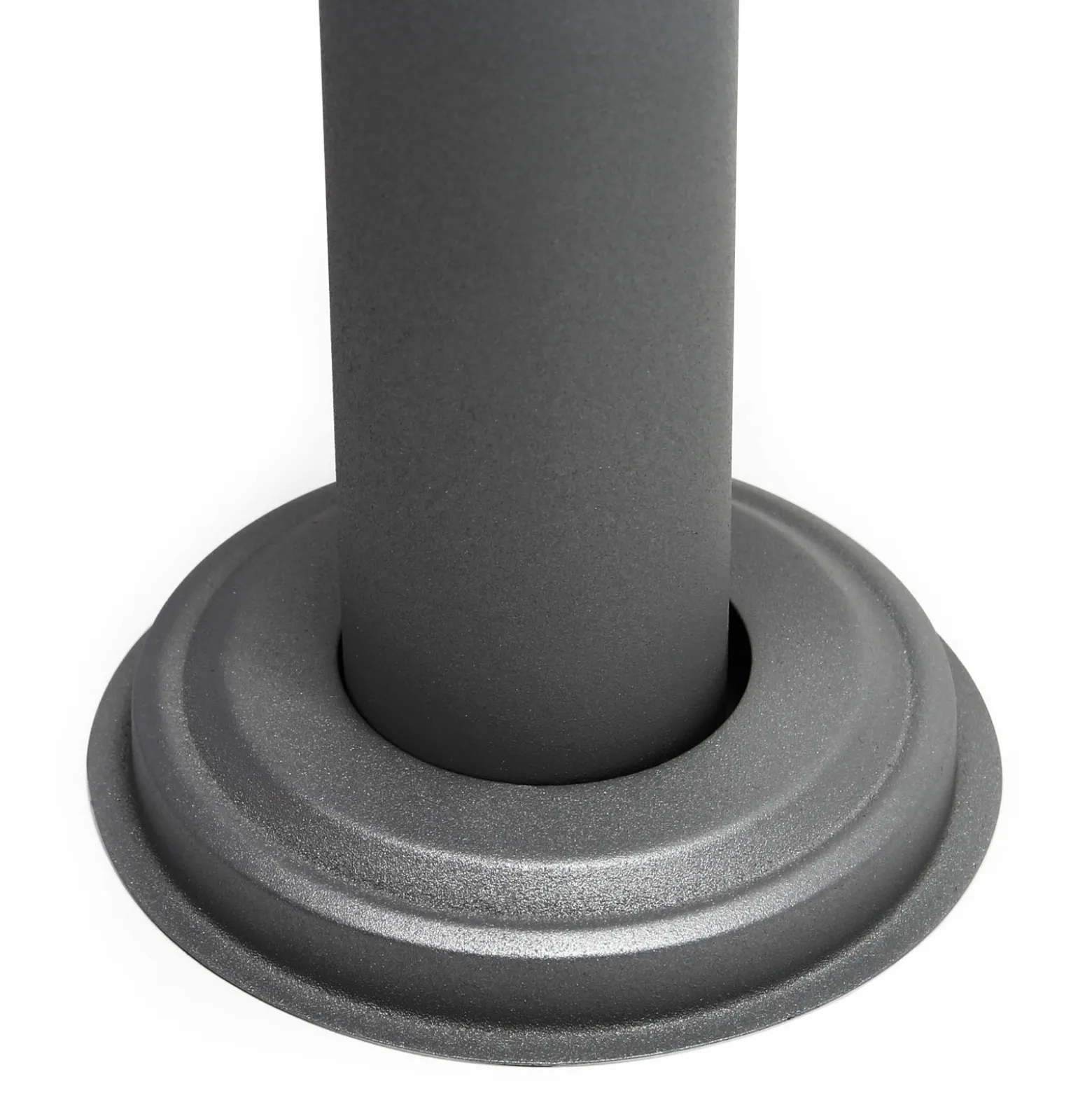 Wiltec Briefkasten Ständer 4-fach Anthrazit 1700 x 700 mm, Vierfach Standfuß für Postkasten Briefkästen Mailbox, Briefkastenständer aus Stahl für Standbriefkasten