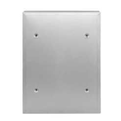 Wiltec Briefkasten V10 Edelstahl 260 x 90 x 350 mm, Wandbriefkasten mit Schloss und Namensschild, Postkasten aus Stahl
