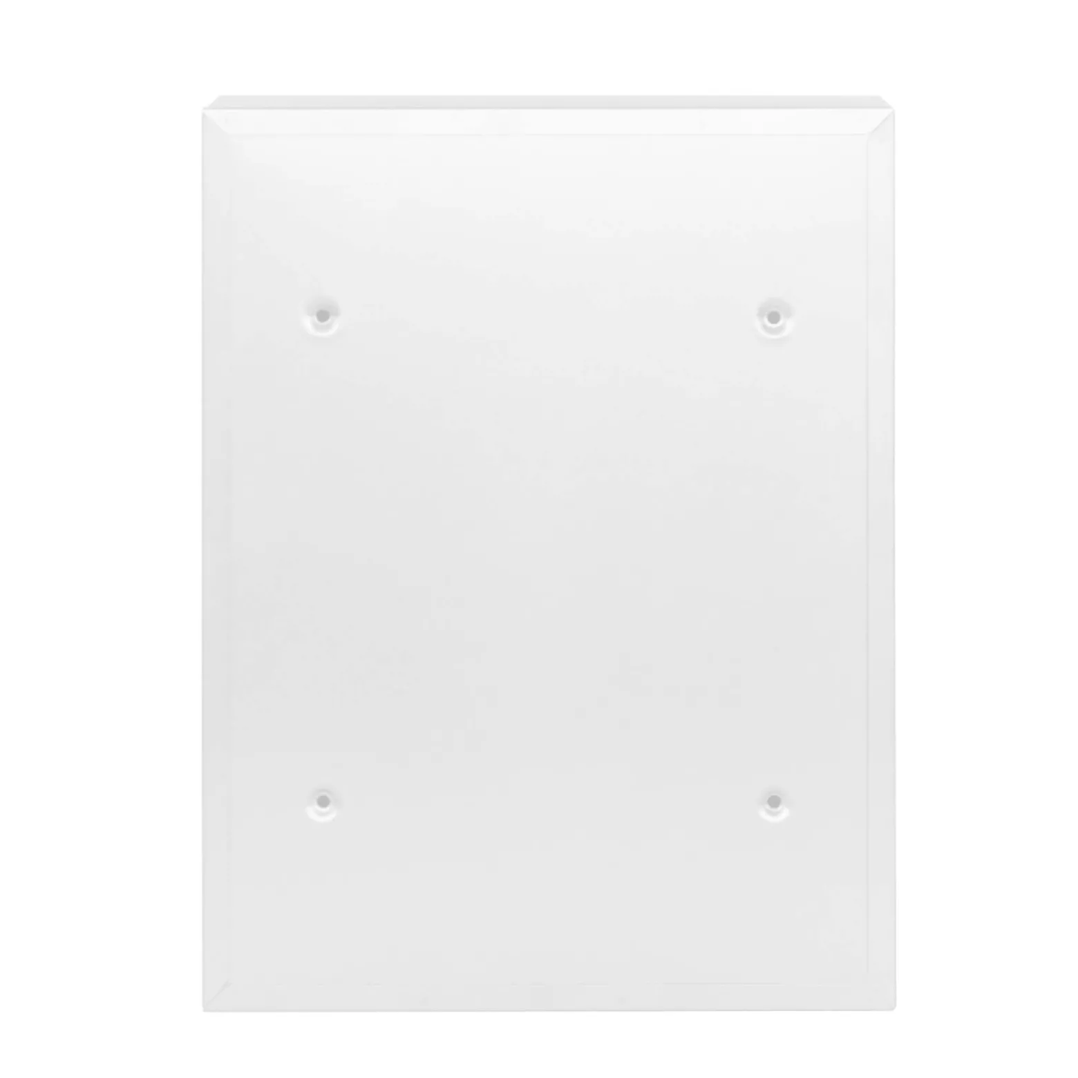 Wiltec Briefkasten weiß V10 Postkasten mit Namensschild, großem Briefschlitz und 2 Schlüsseln Wandbriefkasten aus pulverbeschichtetem Stahl