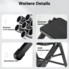 Wiltec Camping Doppeltrittstufe bis 200 kg, 2 Stufen Tritt aus Stahl, Trittleiter für Camping, Outdoor und Haushalt