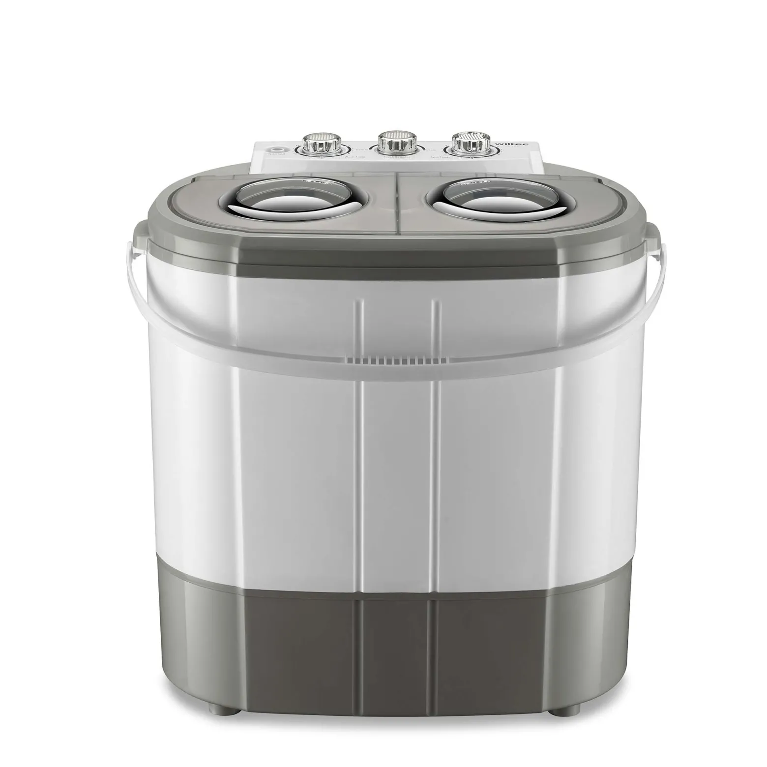 Wiltec Camping Waschmaschine 230 W 60 x 36 x 60 cm, Mini Waschmaschine für bis zu 3,0 kg Wäsche, Reisewaschmaschine mit 2,0 kg Schleuderkapazität
