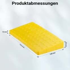 Wiltec Curb Pad für RV Nivellierblock 4er Set 218 x 110 x 25 (14) mm aus HDPE, Unterlegplatten für Wohnmobil und Camper, Abstützplatten für Wohnwagen