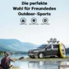 Wiltec Dachträger 2er Set für Boot und Kajak, Boothalterung für Autodachträger, J-Bar Kajakhalter, Bootsträger inkl. Befestigungsbänder