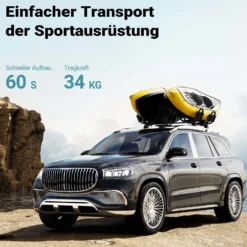 Wiltec Dachträger 2er Set für Boot und Kajak, Boothalterung für Autodachträger, J-Bar Kajakhalter, Bootsträger inkl. Befestigungsbänder