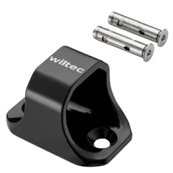 Wiltec Diebstahlsicherungsanker Typ 02 aus Stahl 76 x 50 x 54 mm, Diebstahlsicherung Wand- und Bodenanker für Motorrad und Fahrrad