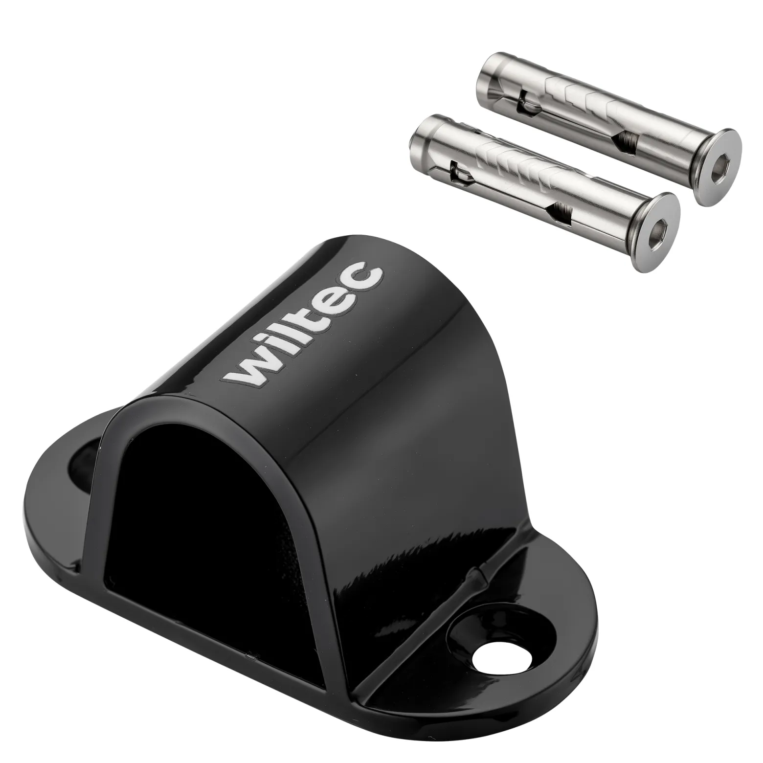 Wiltec Diebstahlsicherungsanker Typ 01 aus Stahl 100 x 50 x 50 mm, Diebstahlsicherung Wand- und Bodenanker für Motorrad und Fahrrad