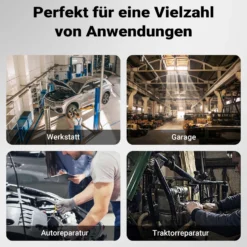 Wiltec Diesel Einspritzdüsentester, Einspritzdüsen Prüfgerät mit Manometer 0-600 bar, Injektor Testgerät inkl. Adapter, Kraftstoffbehälter und Hebel