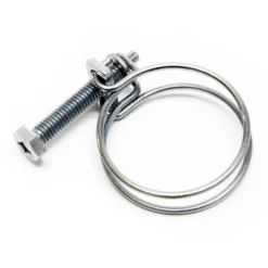 Wiltec Drahtschlauchschelle W1 31-35mm 2,2mm M6x40 aus verzinktem Stahl Schlauchschelle für Schlauchtüllen, Gewinde- und Rohrenden