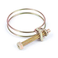 Wiltec Drahtschlauchschelle W1 35-40mm 2,2mm M6x40 aus verzinktem Stahl Schlauchschelle für Schlauchtüllen, Gewinde- und Rohrenden