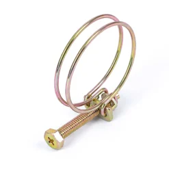 Wiltec Drahtschlauchschelle W1 37-42mm 2,2mm M6x40 aus verzinktem Stahl Schlauchschelle für Schlauchtüllen, Gewinde- und Rohrenden