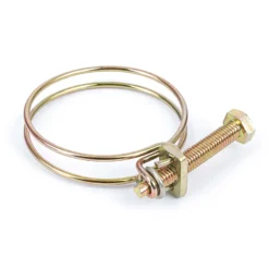 Wiltec Drahtschlauchschelle W1 40-45mm 2,2mm M6x40 aus verzinktem Stahl Schlauchschelle für Schlauchtüllen, Gewinde- und Rohrenden