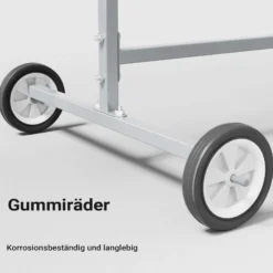 Wiltec Drehlackierständer 2300 x 610 x 1340 mm, mit 4 Haubenhalter und 2 Spoilerhalter, Lackierständer verstellbar für Kotflügel, Türen, Stoßstange, Lackierbock