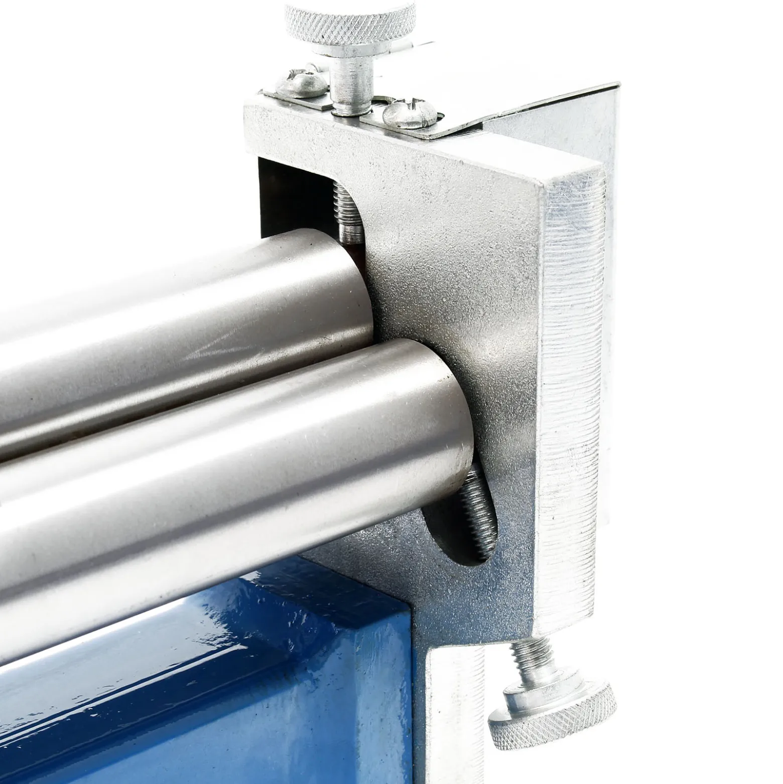 Wiltec Drei Walzen Rundbiegemaschine 480 x 150 x 200 mm für Werkstücke bis 320 mm und 2,5 mm, Biegemaschine Rundbiegegerät zur Blechbearbeitung mit Kurbel