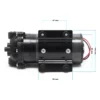 Wiltec Druckerhöhungspumpe 100 GPD (350 l), Booster Pumpe 35 W für Umkehrosmoseanlage, Wasser Eingangsdruck 2 bar auf Ausgangsdruck 5 bar