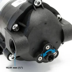 Wiltec Druckerhöhungspumpe 100 GPD (350 l), Booster Pumpe 35 W für Umkehrosmoseanlage, Wasser Eingangsdruck 2 bar auf Ausgangsdruck 5 bar
