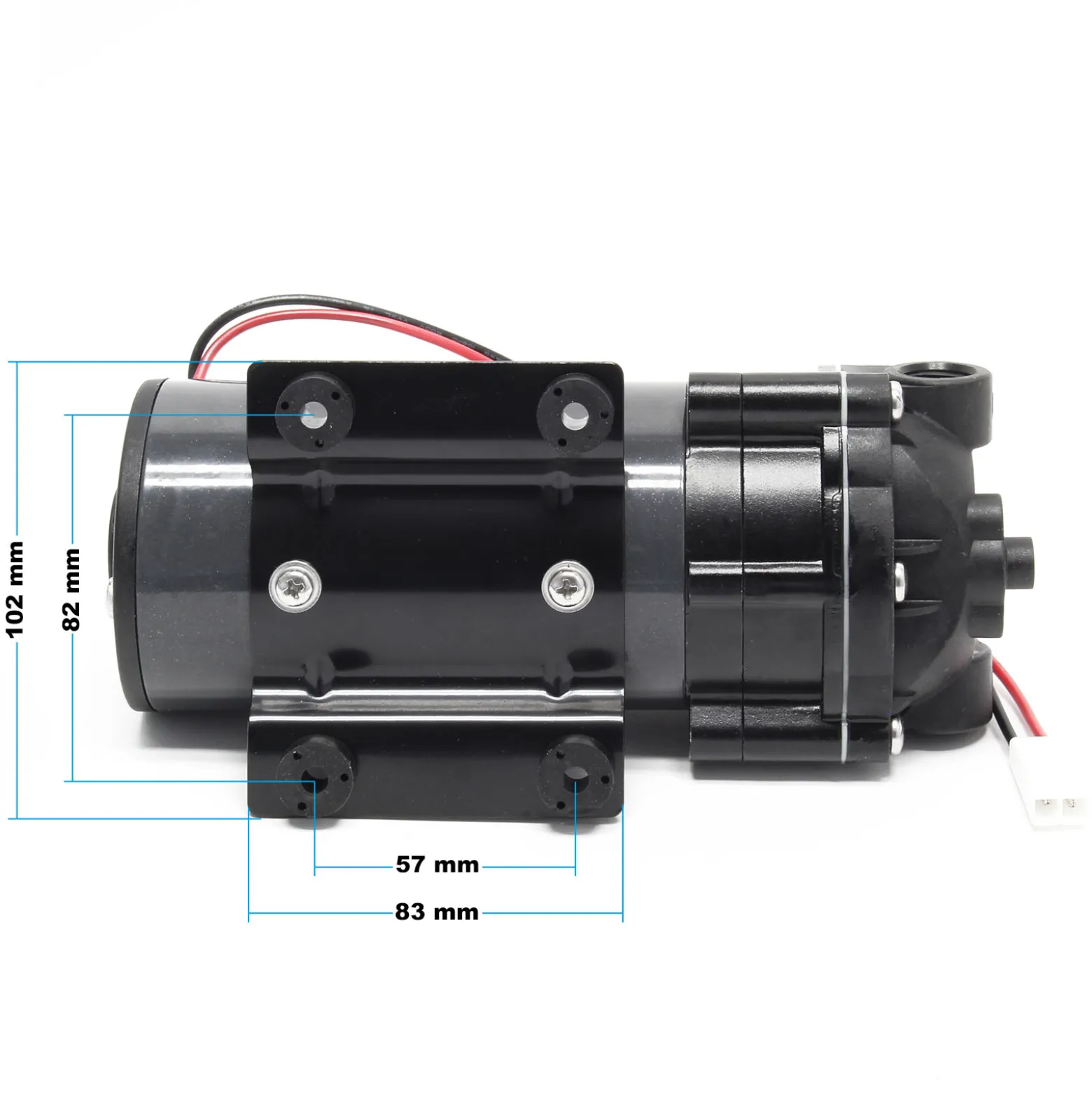 Wiltec Druckerhöhungspumpe 500 GPD (1900 l), Booster Pumpe 100 W für Umkehrosmoseanlage, Wasser Eingangsdruck 2 bar auf Ausgangsdruck 5 bar