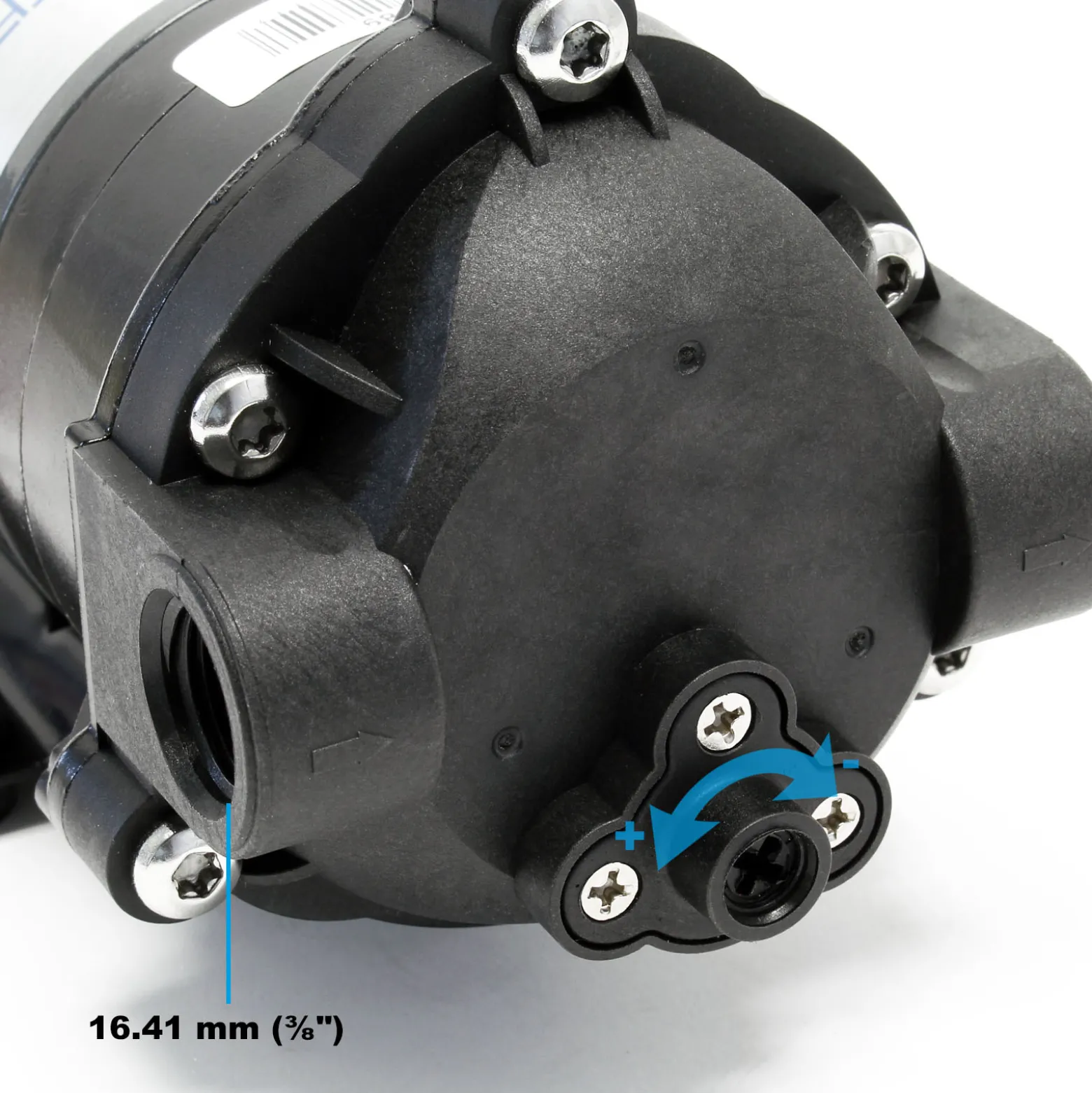 Wiltec Druckerhöhungspumpe 500 GPD (1900 l), Booster Pumpe 100 W für Umkehrosmoseanlage, Wasser Eingangsdruck 2 bar auf Ausgangsdruck 5 bar