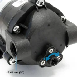Wiltec Druckerhöhungspumpe 600 GPD (2300 l), Booster Pumpe 108 W für Umkehrosmoseanlage, Wasser Eingangsdruck 2 bar auf Ausgangsdruck 5 bar