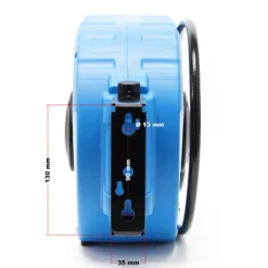 Wiltec Druckluft Schlauchtrommel mit 10 + 1 m Druckluftschlauch, 8 bar Arbeitsdruck, automatik Druckluft Schlauchaufroller