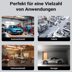 Wiltec Druckluft Schlauchtrommel 15 m, automatische Druckluftschlauchtrommel Stahl, 17 bar Drucklufttrommel, Schlauchaufroller mit 180° Halterung