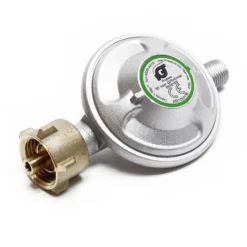 Wiltec Druckminderer auf 50 mbar, reguliert 1,5 kg/h, für Gaszylinder mit Eingang Ø 1/14" / 21,8 mm LH Gasdruckregler Druckregler Gasregler Gasdruckminderer