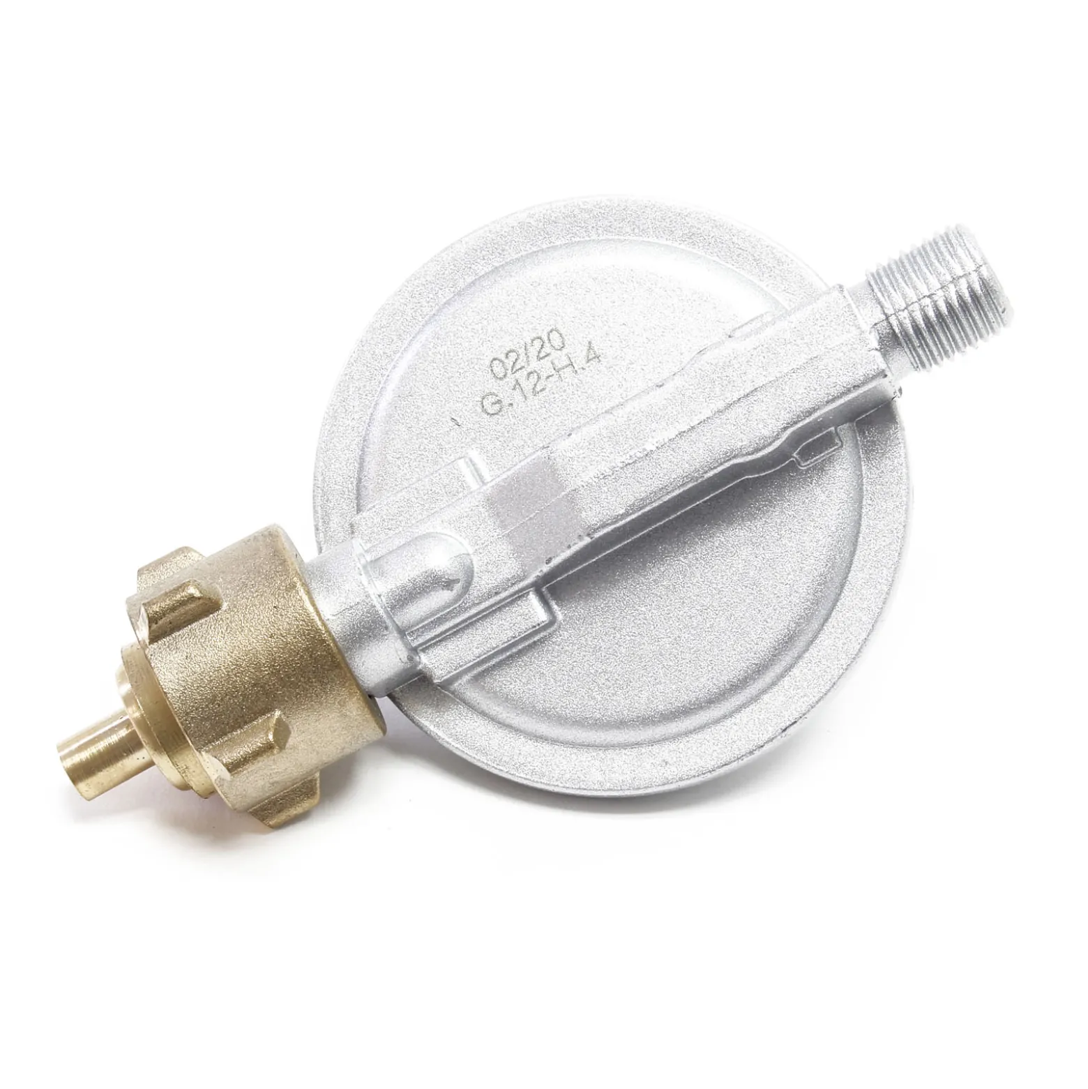 Wiltec Druckminderer auf 50 mbar, reguliert 1,5 kg/h, für Gaszylinder mit Eingang Ø 1/14" / 21,8 mm LH Gasdruckregler Druckregler Gasregler Gasdruckminderer