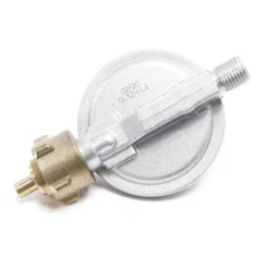Wiltec Druckminderer auf 50 mbar mit 200 cm Propanschlauch für Gaszylinder mit Eingang Ø 1/14" / 21,8 mm LH Gasdruckregler Druckregler Gasregler Gasdruckminderer