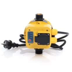 Wiltec Druckschalter EPC-5.1 230V 1-phasig bis 10 bar, Druckwächter mit Trockenlaufschutz für Hauswasserwerke und Pumpen, zuverlässige Pumpensteuerung