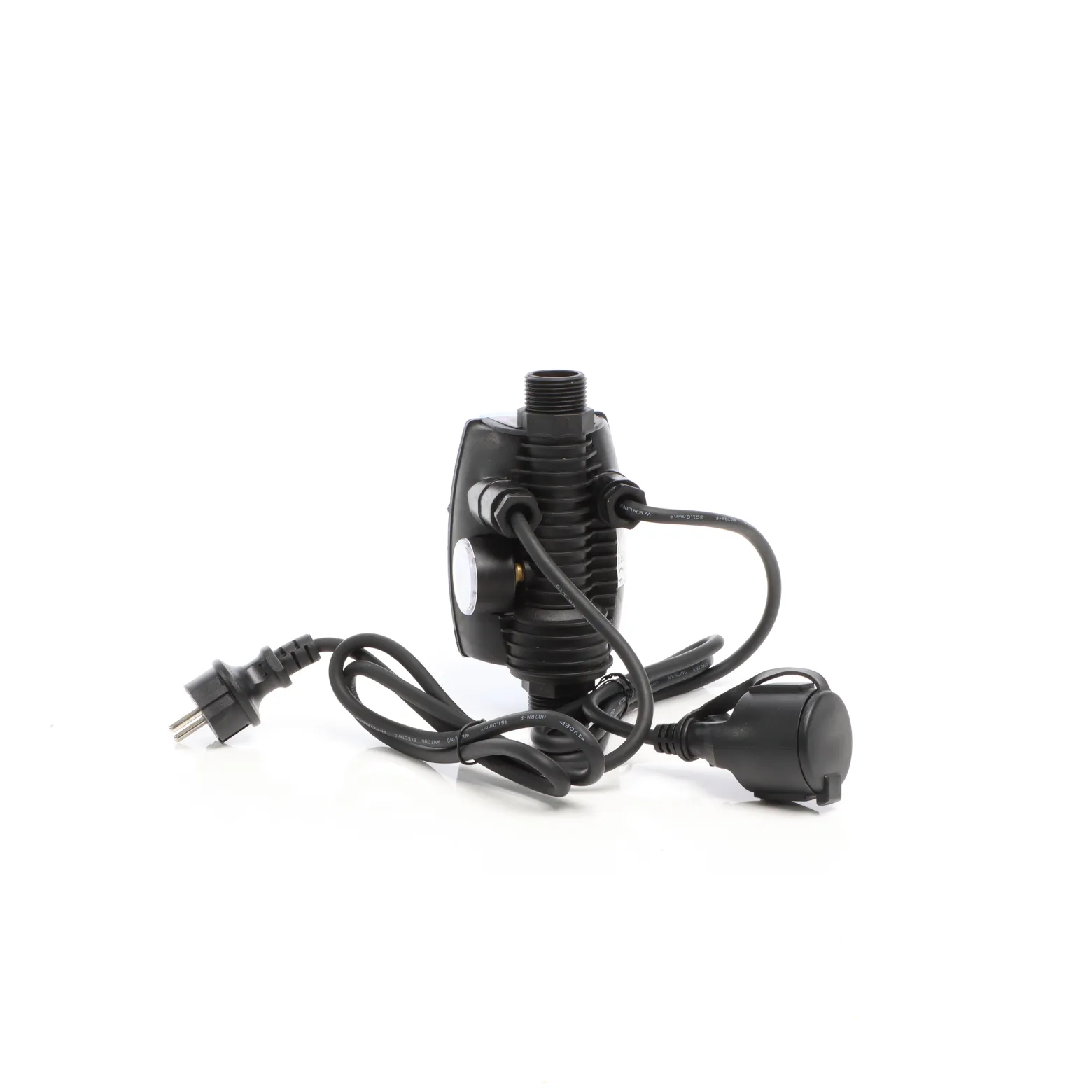 Wiltec Druckschalter mit Kabel SKD-5 230V bis 10 bar, Druckwächter mit Trockenlaufschutz für Hauswasserwerke und Pumpen, zuverlässige Pumpensteuerung
