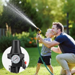 Wiltec Druckschalter SKD-3 230V 1-phasig bis 10 bar, Druckwächter mit Trockenlaufschutz für Hauswasserwerke und Pumpen, zuverlässige Pumpensteuerung