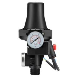 Wiltec Druckschalter SKD-3 230V 1-phasig bis 10 bar, Druckwächter mit Trockenlaufschutz für Hauswasserwerke und Pumpen, zuverlässige Pumpensteuerung