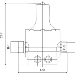 Wiltec Druckschalter SKD-1 230V 1-phasig bis 10 bar, Druckwächter mit Trockenlaufschutz für Hauswasserwerke und Pumpen, zuverlässige Pumpensteuerung