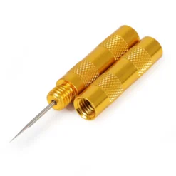 Wiltec Düsenreinigungsnadel für Airbrushpistolen und Düsen ab 0,2 mm, mit abgeschrägter Spitze, rutschfester Griff, Airbrush Zubehör