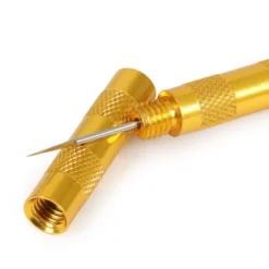 Wiltec Düsenreinigungsnadel für Airbrushpistolen und Düsen ab 0,2 mm, mit abgeschrägter Spitze, rutschfester Griff, Airbrush Zubehör