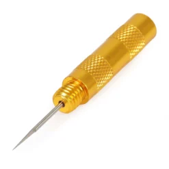 Wiltec Düsenreinigungsnadel für Airbrushpistolen und Düsen ab 0,2 mm, mit abgeschrägter Spitze, rutschfester Griff, Airbrush Zubehör