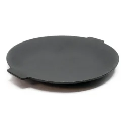 Wiltec Dutch Oven Grillplatte rund Ø44cm Höhe 23cm, Grillaufsatz mit 3 Beinen, Gusseisen mit Antihafteffekt